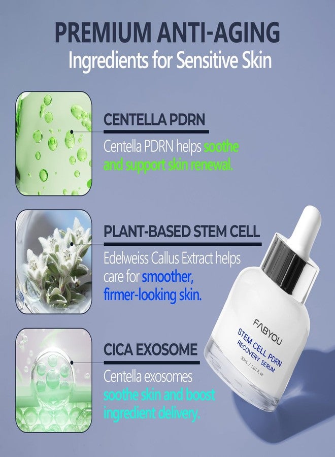 فابيو سيروم الخلايا الجذعية للوجه Centella PDRN & CICA Exosome، 30 مل - سيروم مضاد للشيخوخة، ومشدّ ومجدد للبشرة مع الباكوشيول والسيراميد، عناية كورية بالبشرة للتجاعيد، وإصلاح حاجز البشرة وترطيبها - Image 4